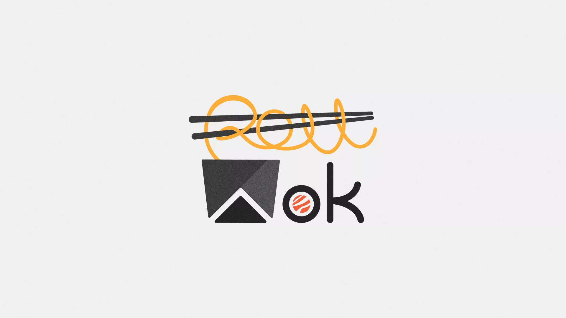 Разработка логотипа суши-бара «Roll Wok Club» в Златоусте